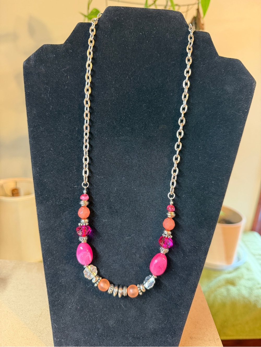 Ruby Red Brand Pink Beaded Necklace - Women Jewelry